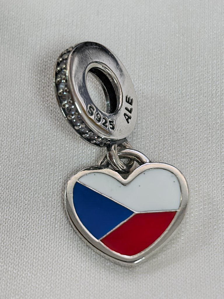 Pandora Czech Exclusive Dangle Charm Pendant, S925 Silver Jewelry